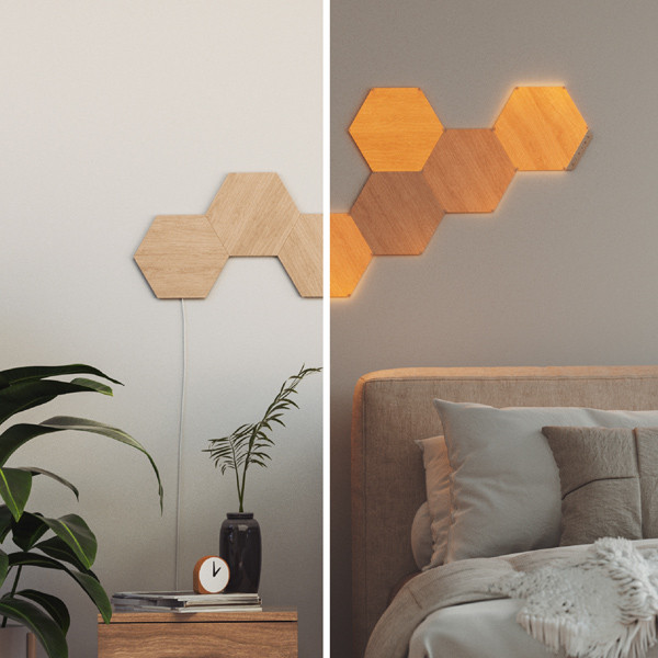 Nanoleaf Elements Hexagons | 3 stuks | Uitbreidingsset Nanoleaf